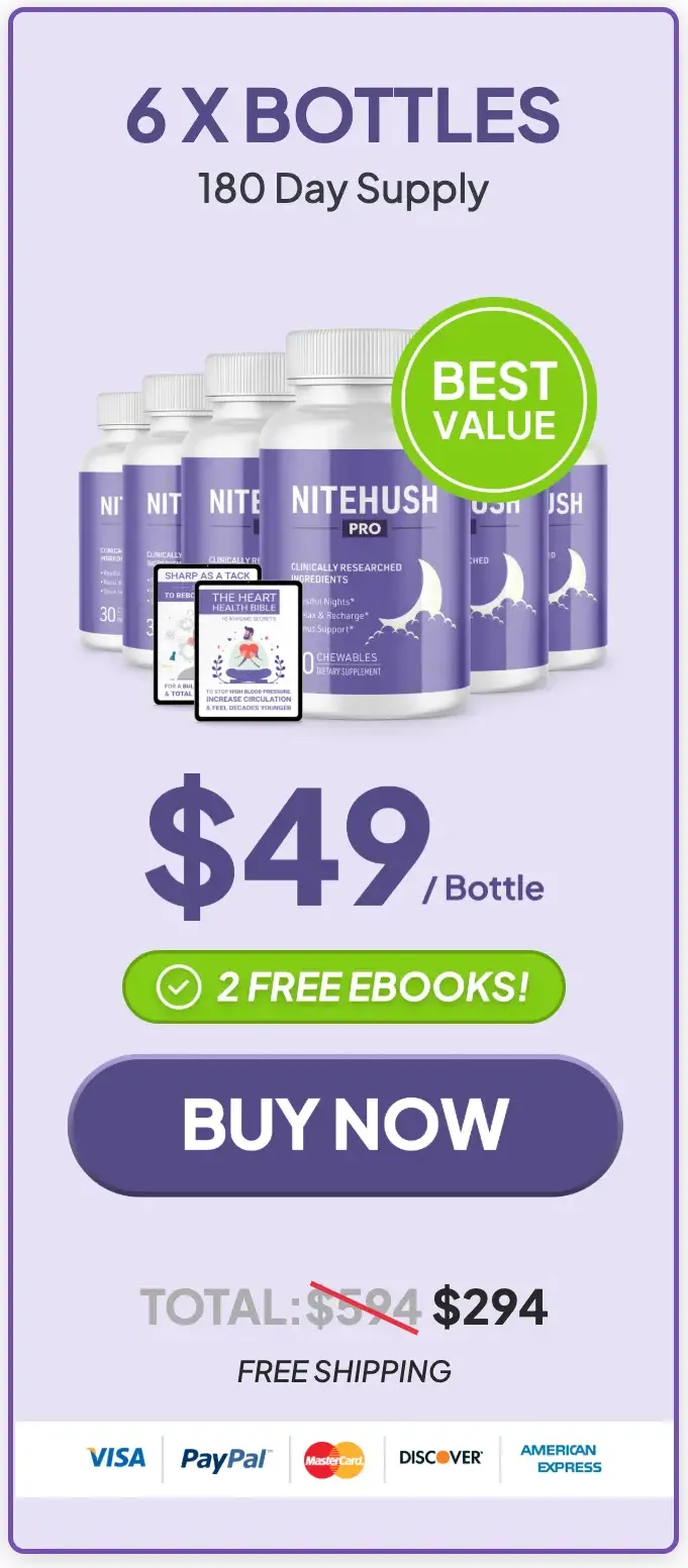 NiteHush Pro Buy 6 Bottles