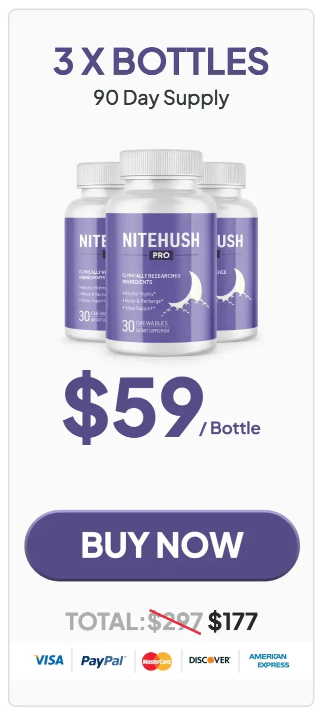 NiteHush Pro Buy 3 Bottles
